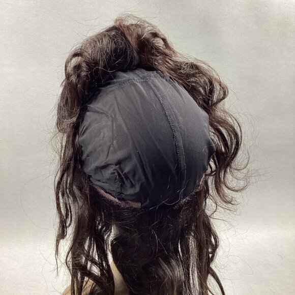 Body Wave 12” #Natural Black 100% Human Hair 360° Full Cap Lace Frontal - Picture 6 of 11